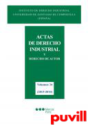 Actas de derecho industrial y derecho de autor, 34. 2013-2014