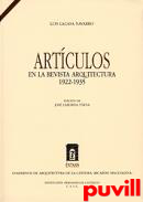 Artculos en la revista Arquitectura, 1922-1935