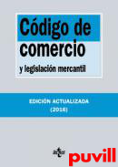 Cdigo de Comercio : y legislacin mercantil