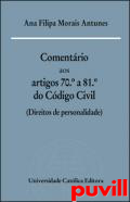 Comentrio aos artigos 70 a 81 do Cdigo Civil : (direitos de personalidade)