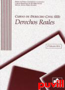 Curso de Derecho civil, 3. Derechos reales