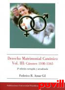 Derecho Matrimonial Cannico, 3. Cnones 1108-1165