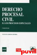 Derecho procesal civil, 2. Los procesos especiales