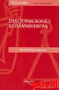 Disquisiciones romanisticas