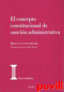 El concepto constitucional de sancin administrativa