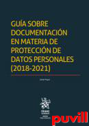 Gua sobre documentacin en materia de proteccin de datos personales (2018-2021)