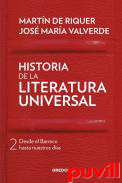 Historia de la Literatura Universal, 2. Desde el Barroco hasta nuestros das