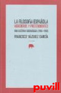 La filosofa espaola : herederos y pretendientes : una lectura sociolgica (1963-1990)