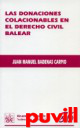 Las donaciones colacionables en el derecho civil 

balear