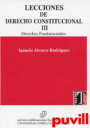 Lecciones de Derecho constitucional, 3. Derechos fundamentales