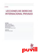 Lecciones de Derecho internacional privado