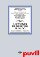 Lecciones de derecho privado, 1.2. Derecho de la persona