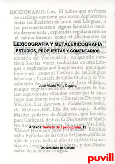 Lexicografa y metalexicografa : estudios, propuestas y comentarios