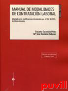 Manual de modalidades de contratacin laboral