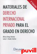 Materiales de derecho internacional privado para el grado en derecho