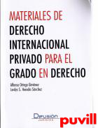 Materiales de derecho internacional privado para el grado en Derecho