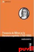 Presencia de Milton en la literatura espaola (1750-1850)