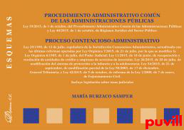 Procedimiento administrativo comn de las adminsitraciones pblicas contencioso-adminsitrativo : esquemas