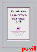 Resistencia del aire : poesa (2007-2016)