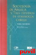 Sociologa de Argelia y tres estudios de etnologa 

cabilia