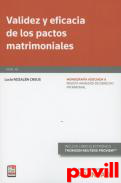 Validez y eficacia de los pactos matrimoniales