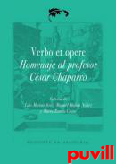 Verbo et Opere : homenaje al profesor Csar Chaparro