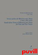 Versos sueltos de Miserere mei, Deus, a una y dos voces